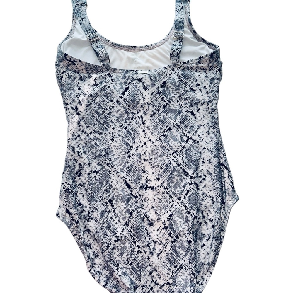 Calvin Klein Snakeskin One-Piece Swimsuit - Picture 4 of 7